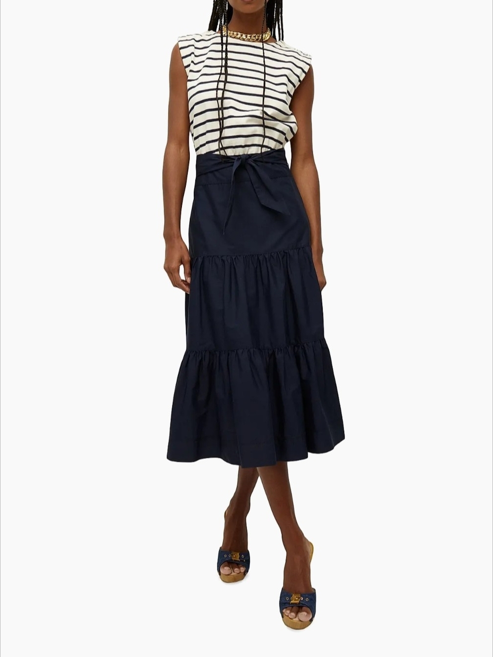 Veronica Beard Pazila Tiered Midi Dress, Women's Small - Picture 9 of 10